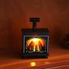 Retro Mini LED Kaminlampe Kreatives elektronisches Kerzenlicht Weihnachts-Halloween-Dekor