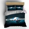 Silhouette, "CSGO," world map. Bedding sets Duvet cover sets Duvet covers Pillowcases(1 * Duvet Cover 2 * Pillowcases without duvet insert)