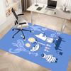 Moomin Cartoon Printed Absorbent Washable Carpet,Non-Slip Bathroom Mats,Kitchen Rugs,Living Room Entrance,Camping Picnic Rugs