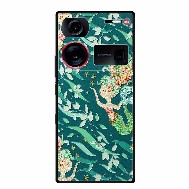 3D Emboss Case For ZTE Nubia Z60 Ultra Phone Case Flowers Soft Silicone Coque For Nubia Z60 Ultra Back Cover Cases Z 60 Z60Ultra