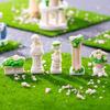 Mini Fairy Garden Accessories Miniature Tiny Waterfall Pavilion Roman Column Figurine for DIY Crafts Micro Landscape