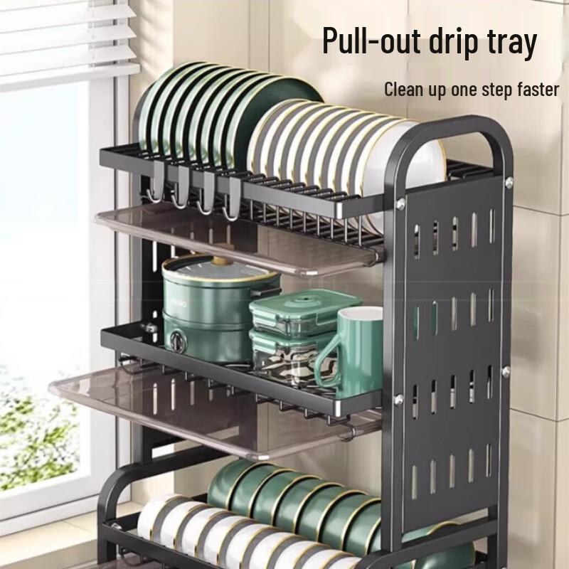 Beifu Kitchen 3-Tier Stainless Steel Dish Drying Rack
