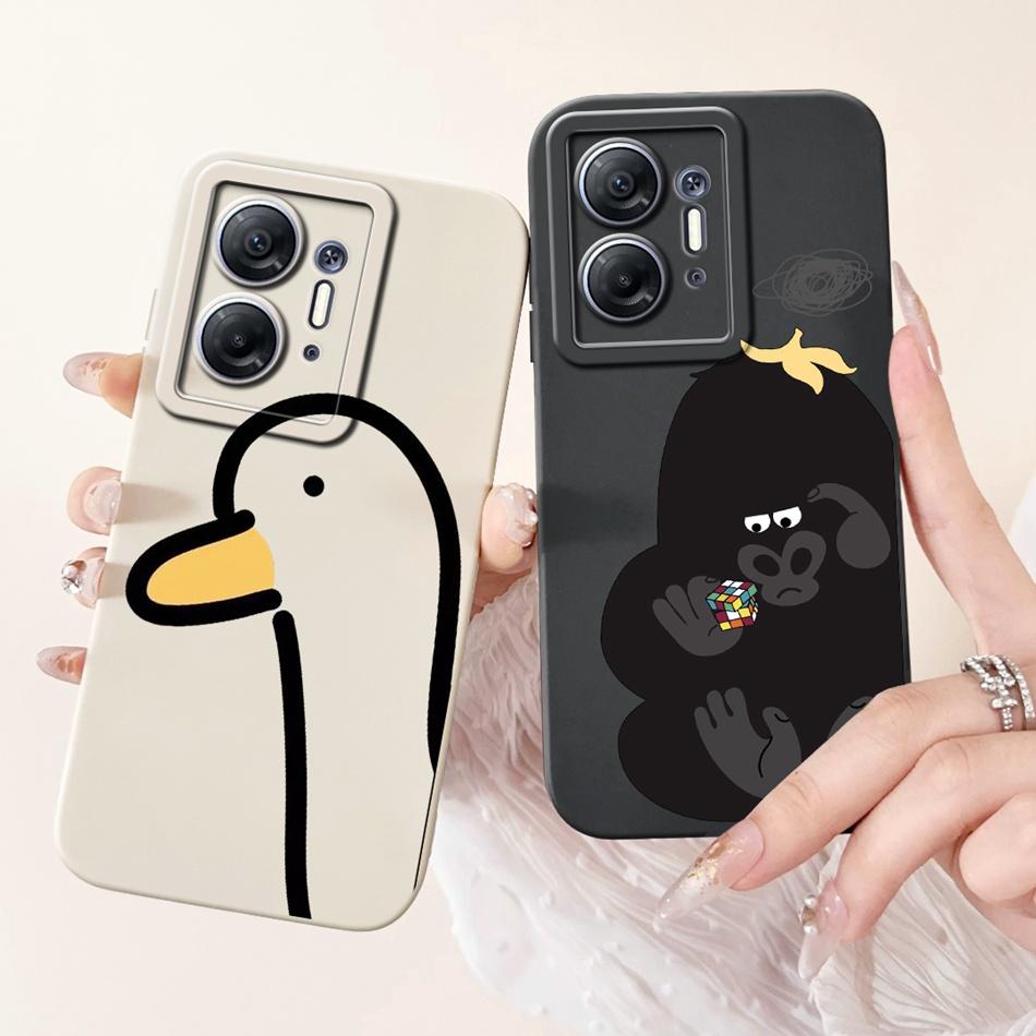 For Infinix Hot 30 5G Cute Panda Rabbit Cartoon Phone Case For Infinix Hot30 5G X6832 Soft Silicone Shockproof Cases