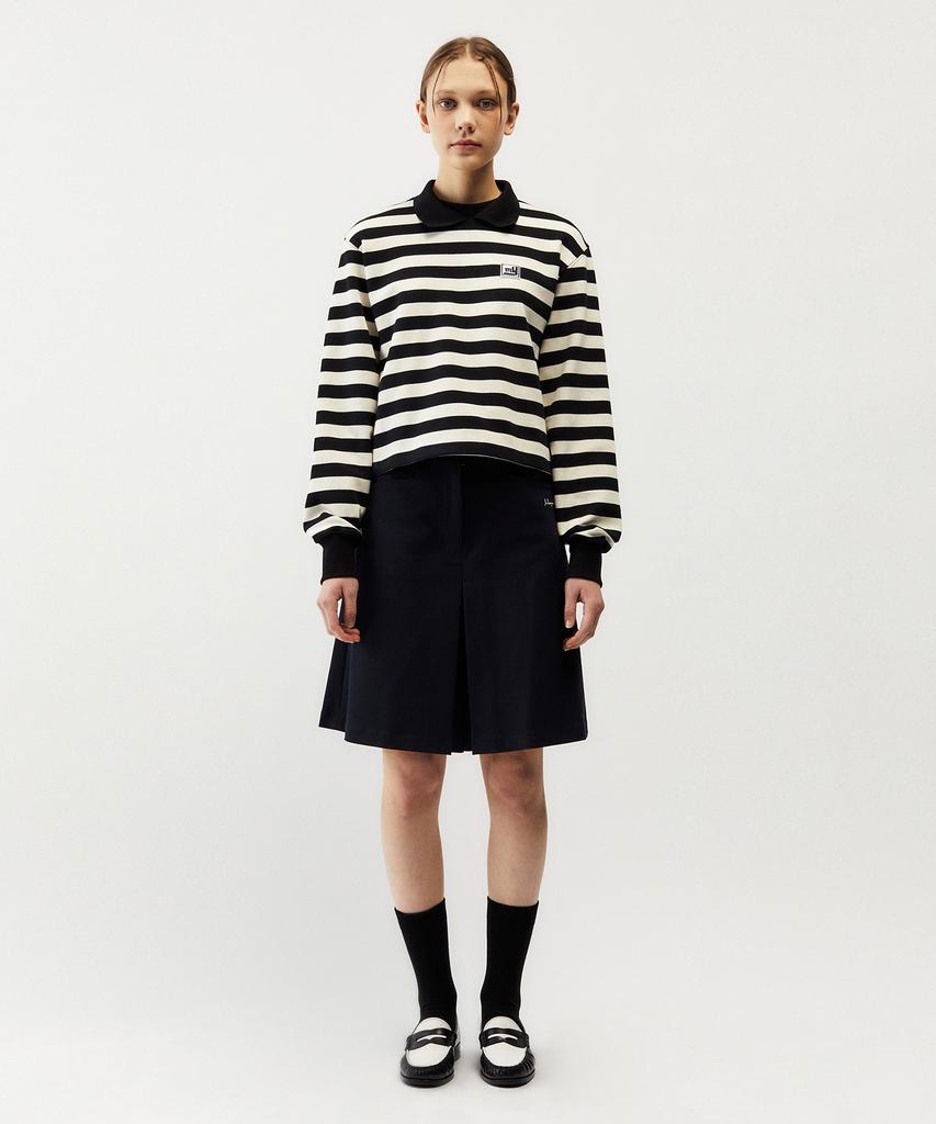 MAYOL Cotton Blend Bermuda Shorts_Navy