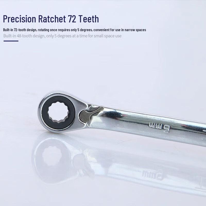 Great Wall 72-Tooth Industrial Grade Reversible Ratchet Combination Wrench