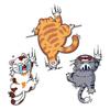 Gevrkjenp Cat Car Stickers and Decals, Cat Car Decals, Cat Stickers for Vista Car