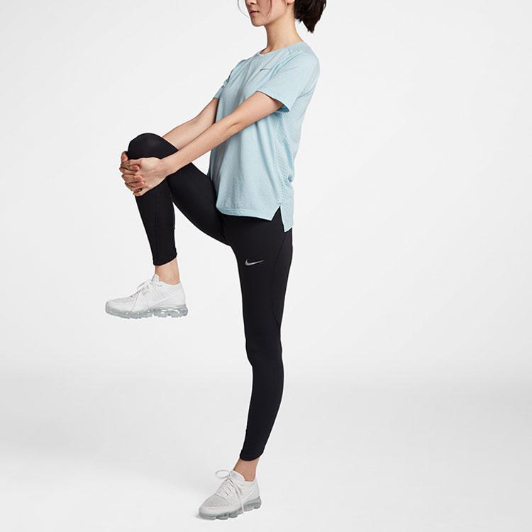 Nike High Elasticity Running Sport Tights Women Bottoms Black 890306-010