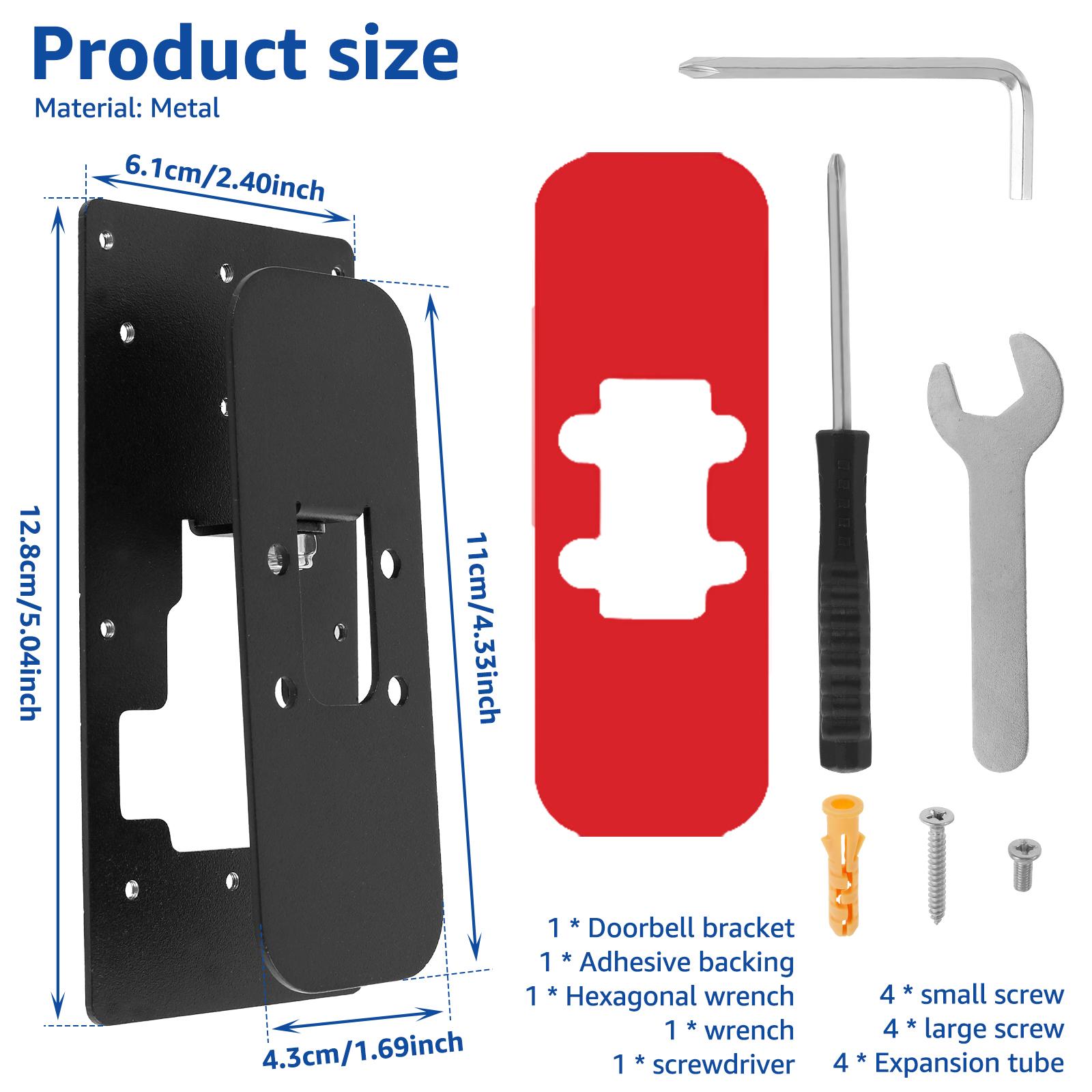 

Blink Video Doorbell doorbell bracket Doorbell Stand Security Anti-Theft Doorbell Cover Holder Easy to Install