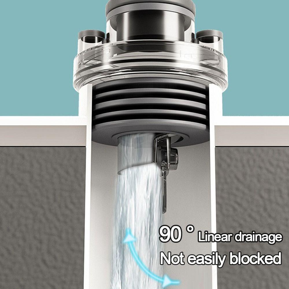 Useful Anti odor Sink Drain Pipe Adapter Sealing Ring Tees Kitchen Basin Sewer Branch Multifunctional Drainage Water Pipe Joint