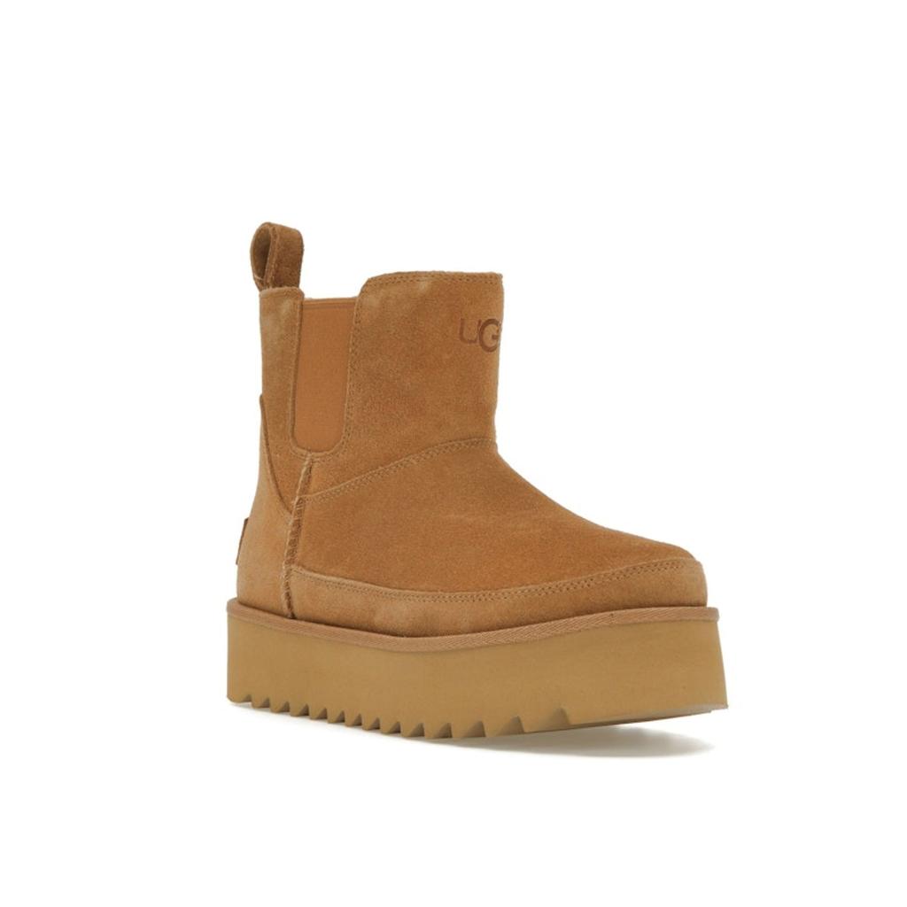UGG  Chelsea Platform Mini Boot Chestnut Women Sneakers Brown 1158051-CHE