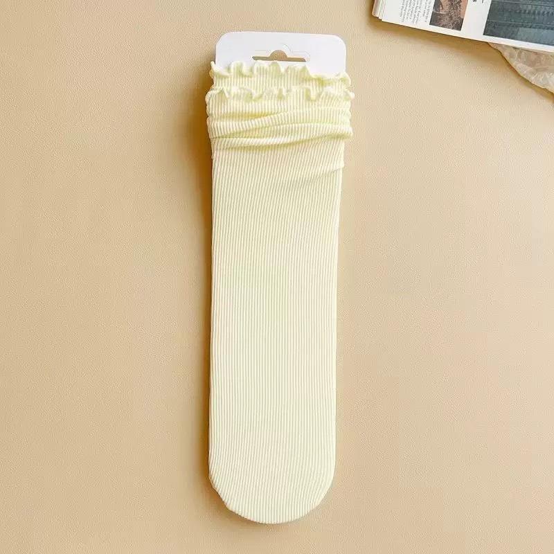 10 Pairs of Girls Summer Lovely Fungus Lace In The Tube Pile Ice Ice Socks