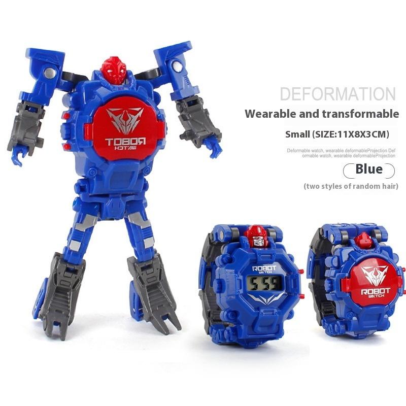 

Механический робот деформация электронные часы игрушка детский сад начальная школа дети крутая игрушка яйцо твистер подарок