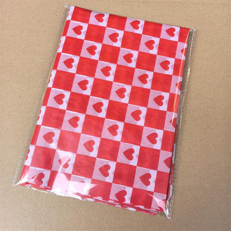Valentine's Day Love Printing Snow Pear Paper 50X35CM Paper Flowers Gift Wrapping Paper