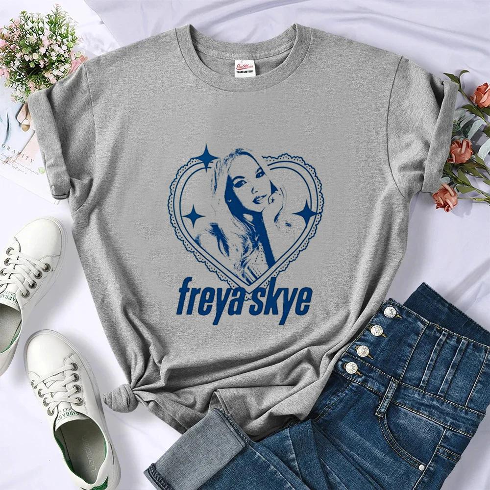 Freya Skye T Shirt Girl Vintage Gyaru Anime Psychedelic Graphic T Shirt Retro Cheap Cutecore Anime Vintage