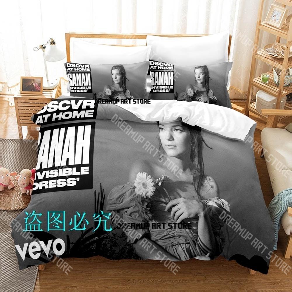Fashion Sanah Singer Bedding Set Single Twin Full Queen King Size Bed Set Kids Bedroom Duvetcover Sets Bed Sheet Set