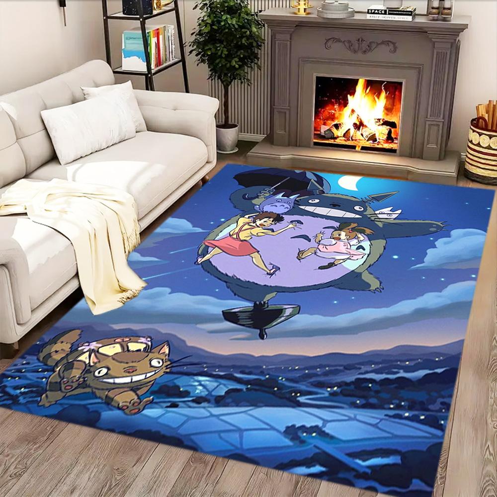 My Neighbor Totoro Fantasy for Living Room Rug, Bedroom, Study Room, Hallway Decoration, Perfect for Home Decoration or Holiday Gifts