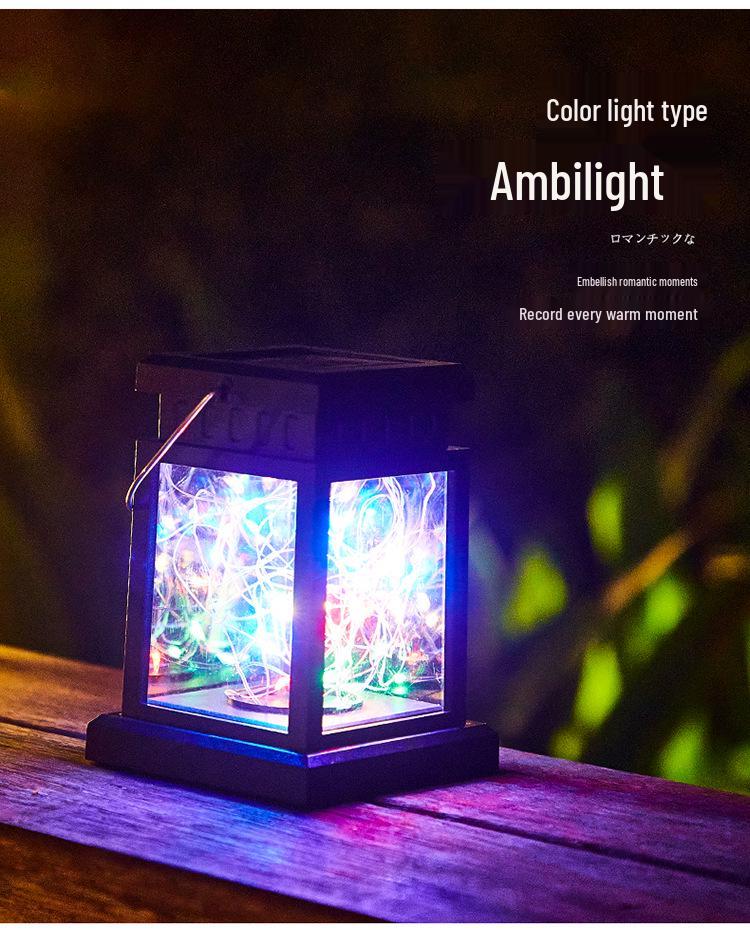 Solar Copper Wire Star Lantern: Outdoor Waterproof Hanging Light for Courtyard, Balcony, or Landscape Decoration