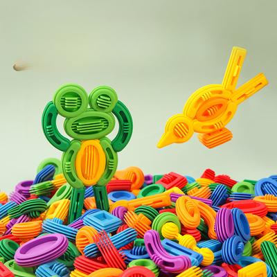 Kindergarten Weichplastik Sich ständig ändernde Bausteine Borstenbausteine Baby Früherziehung Puzzle Weiche Bausteine
