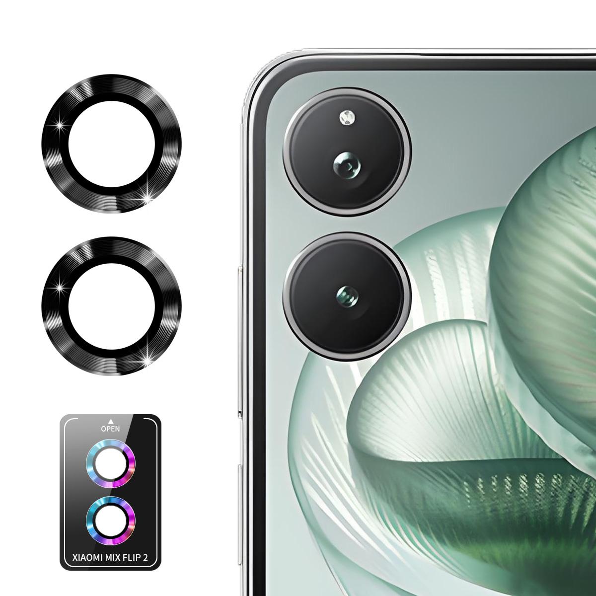 Для Xiaomi Mix Flip 2 Защитная пленка на объектив камеры ENKAY Hat-Prince Металлическое кольцо Пленка на объектив A
