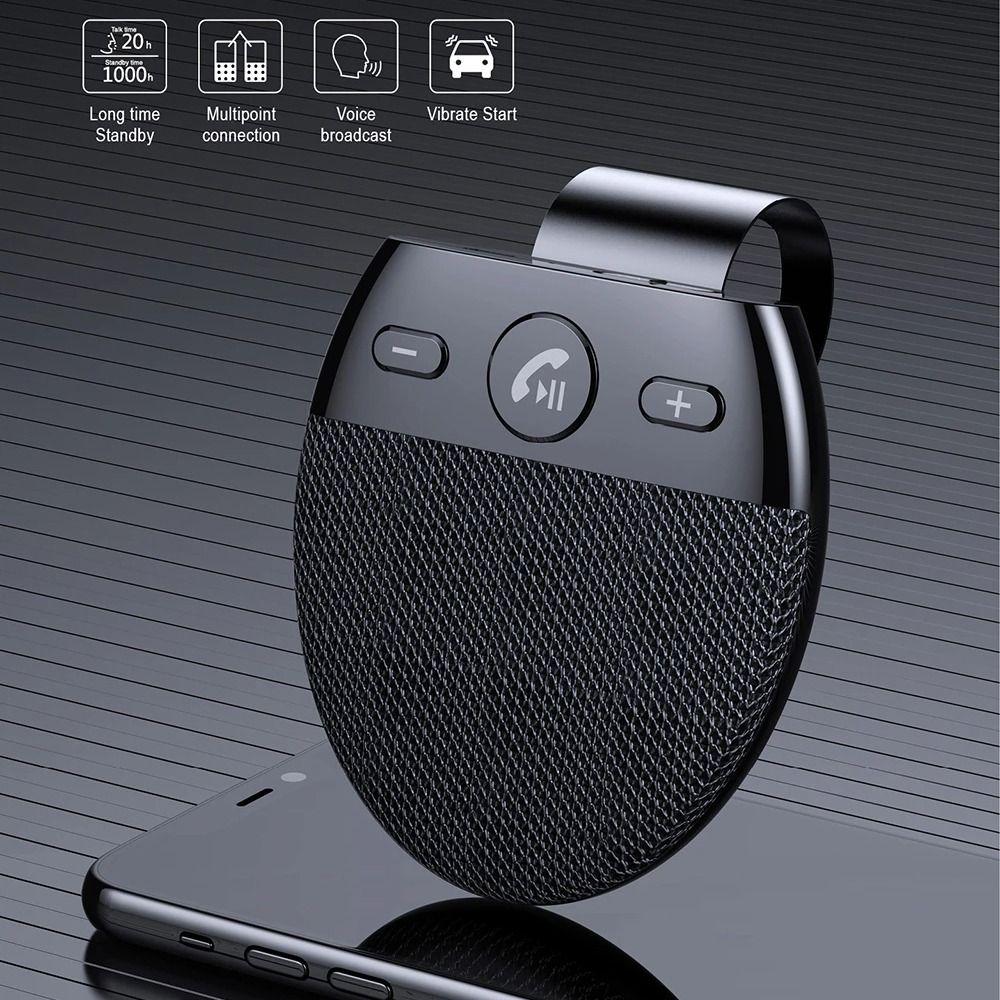 High Definition Voice Bluetooth Speakerphone Sun Visor Music Player Hands-free Communication
