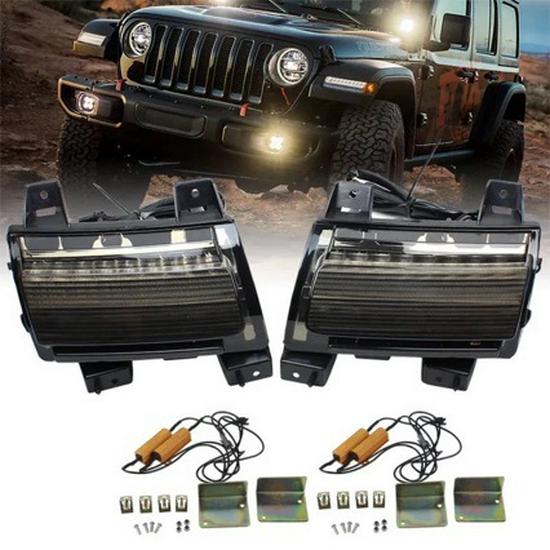 

Smoked Black LED Flowing Wheel Arch Lights for 18-25 JL Wrangler & JT Gladiator Wrangler JL (Sports)