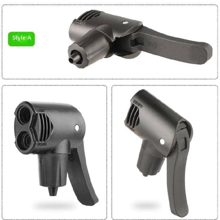 Ergonomic Bike Pumps Nozzle With 3 Valves Adapters For Quick And Comfortable Inflation Of Various Items