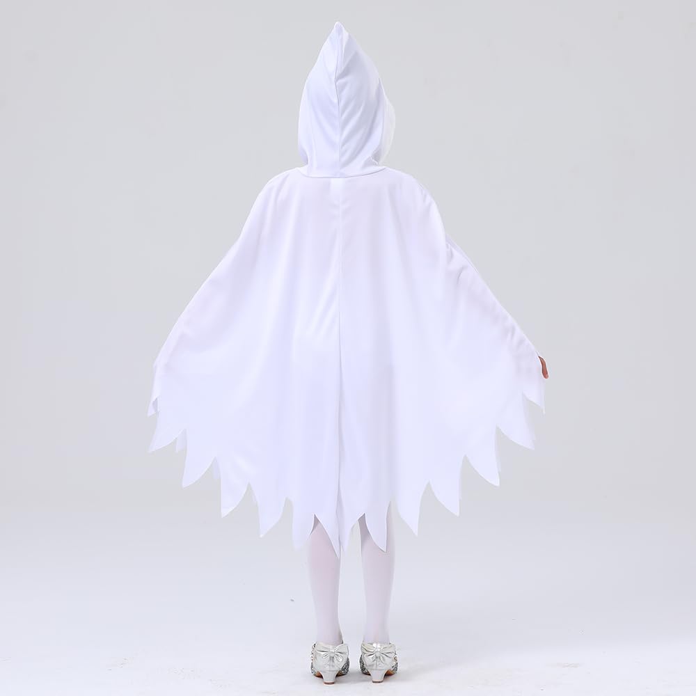 Halloween Cosplay Costume for Horror Fancy Dress [Suerba] Kids, Ghost, Cloak, Ghost, Costume, (L (130-140cm))