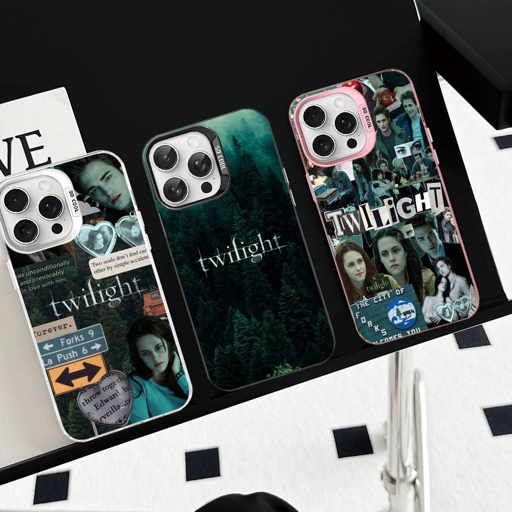 TV Twilight Isabella Edward Cullen Phone Case For IPhone 17 16 15 14 13 12 11 Pro Max Plus Color Silver Cover