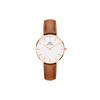 Women's Watch Quartz Movement Leather Strap 32mm White Dial Women's Watch Classic Fashion European and American Watch DW00100172