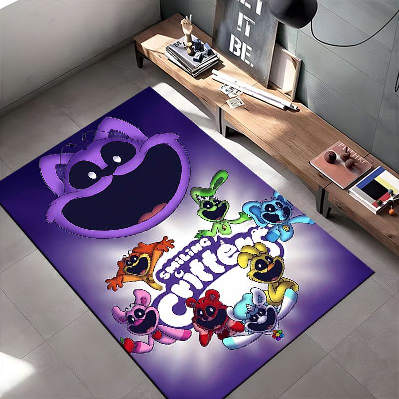 Smiling Critters Colorful Design Suitable As a Non-slip Mat for the Living Room or Bedroom Sofa