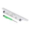Measuring Rolling Ruler 30cm Various Formulas Horizontal Vertical Parallel Lines Arc Curves Drawing