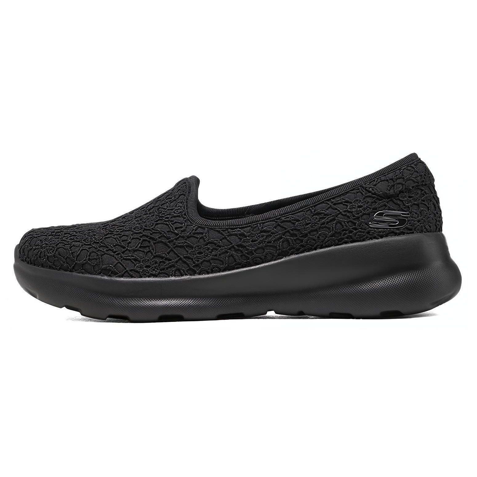 Skechers Удобные Универсальные Амортизирующие Прочные Низкие Повседневные Кроссовки Женские Черные 8730068-BBK 35