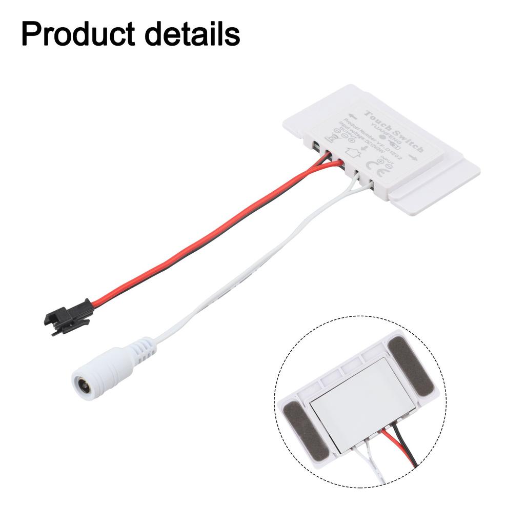 12V Touch Switch 5A 60W for Glass Mirror Cabinet Makeup Light Control