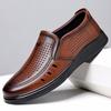 Fashion Men's Leather Casual Shoes Thick Soled Wear-resistant Oxford Shoes Summer Breathable Office Business Work Shoes for Men‘s