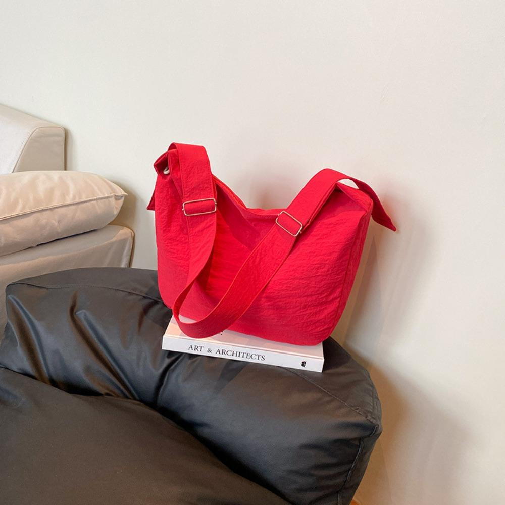 

Soft Design Women s Dumpling Bag Korean Crossbody Bag Casual Nylon Shoulder Bag Outdoor красный