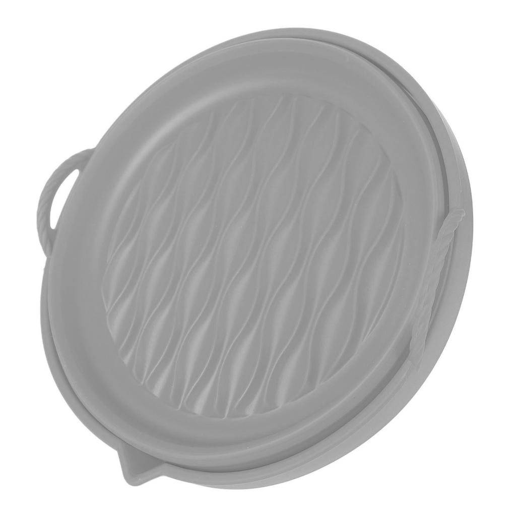 Fryer Silicone Liner Foldable Round Wavy Stripe Heat Resistant Reusable Fryer Pot for Fryer Accessory