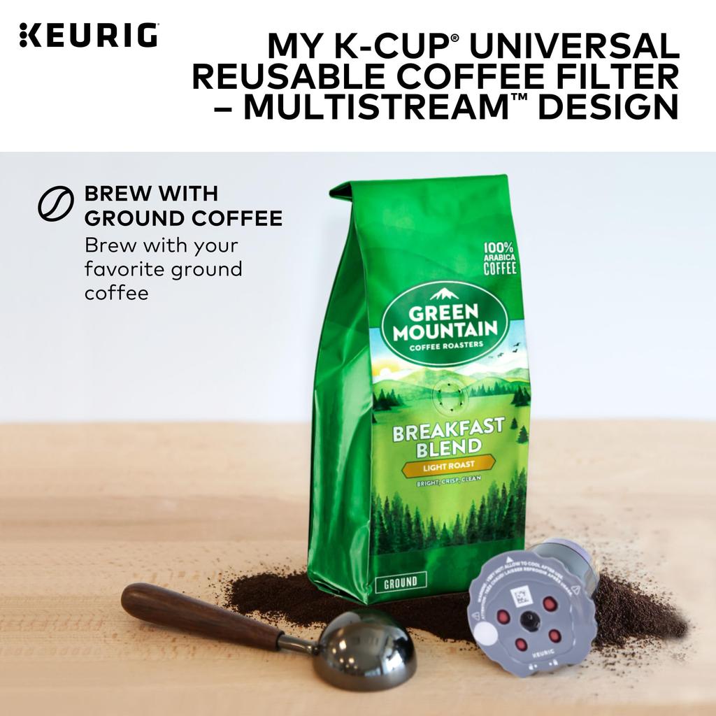 Keurig My Universal Reusable Filter with Technology Gray May K-Cup Multi-Stream - (Packaging Vary)