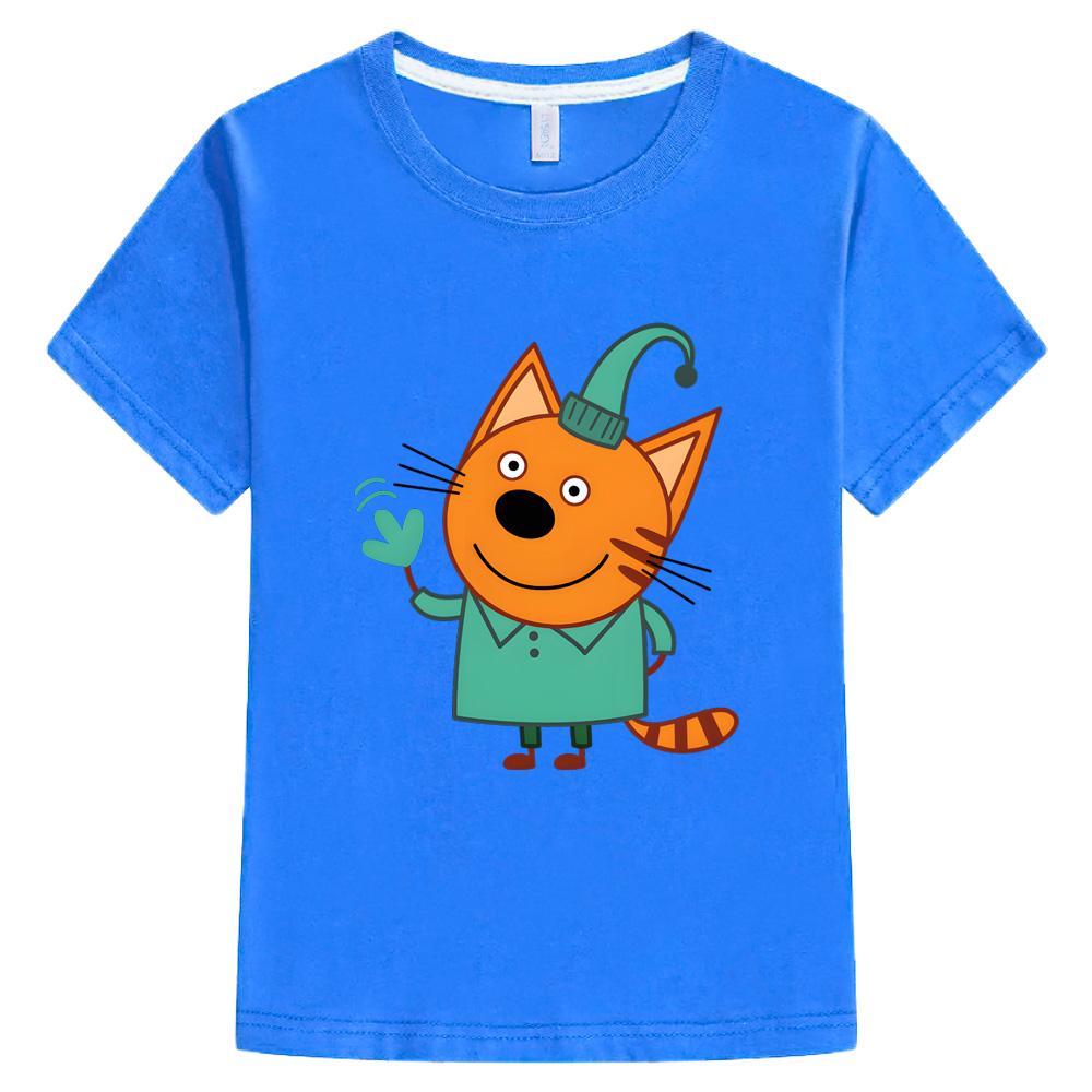 

2026 Футболка Kid-e-cats Мальчики Девочки Дети Мультяшная Одежда Топы С Коротким Рукавом Модная Уличная Одежда Комиксные Футболки 100