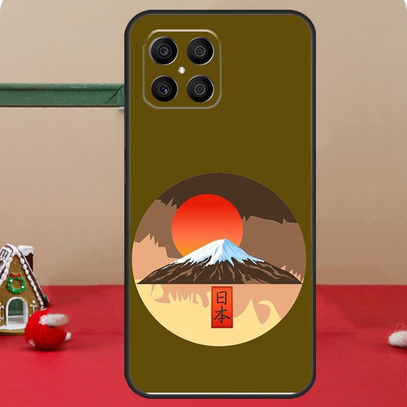 Japanese Art Mount Fuji Case For Honor Magic 6 7 8 Pro Honor 400 200 70 90 Lite X8c X8b X9a X9b X9c X9d Win RT Cover
