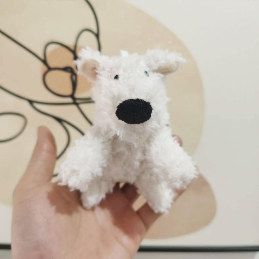 Adorable West Highland Terrier Plush Keychain Cute Couple Bag Charm Doll Toy