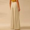 Ladies' Color Printed Casual Loose High Waisted Wide Leg Pants
