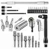 105° Screwdriver Bit & 360° Universal Joint Extension Rod with Colored Steel Ball Joint