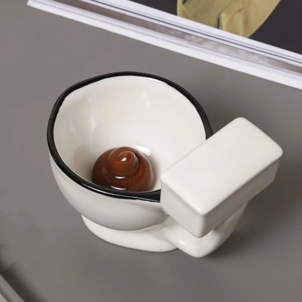 Minimalistische Toilettenwasser Tasse Lustige Milch Tasse Wasserbecher Teebecher Geburtstagsgeschenk