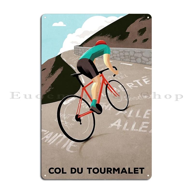 Tdf Official Poster Col Du Tourmalet Giro dItalia Metal Plaque Printing Garage Club Cinema Funny Tin Sign Poster