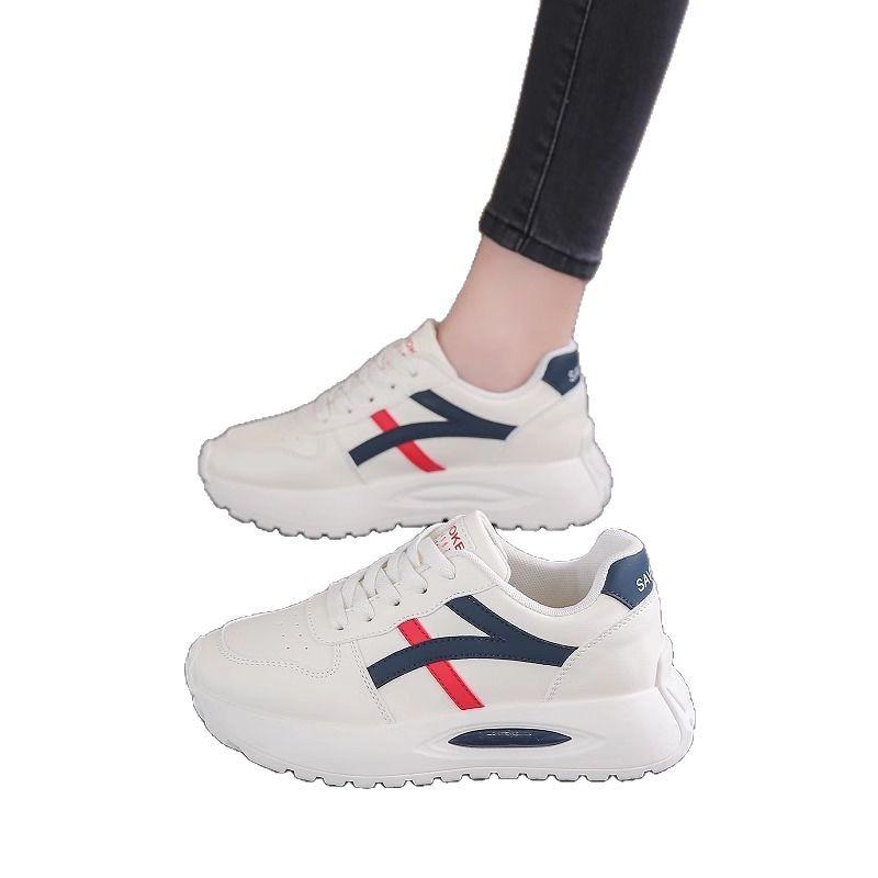 Female platform dad white shoes casual sneakers running
