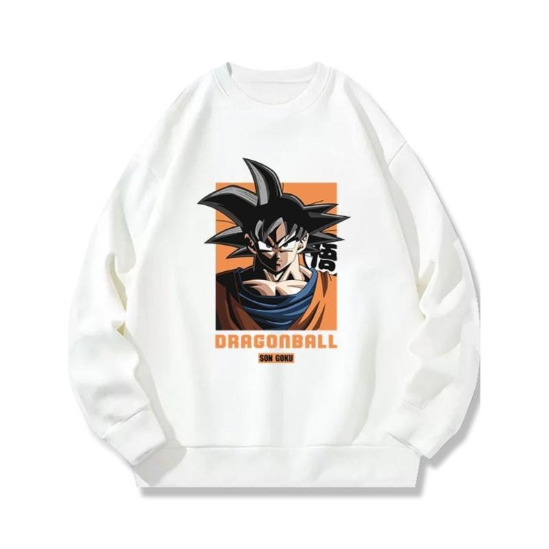 

Dragon Ball Fleece Lined Crew Neck Sweatshirt, Cloud-Soft Touch Fabric, Warm Winter S
