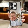 Funny Babaite Hasbulla Plating Phone Case For Xiaomi Redmi Note 14 15 Pro Plus 13 12 11 11S 11T 10 9S 9 5G Anti-Fall Airabag Cov