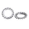 304 Stainless Steel Serrated Lock Washer with Teeth, Anti-loosening and Anti-slip Chrysanthemum Retaining Washer