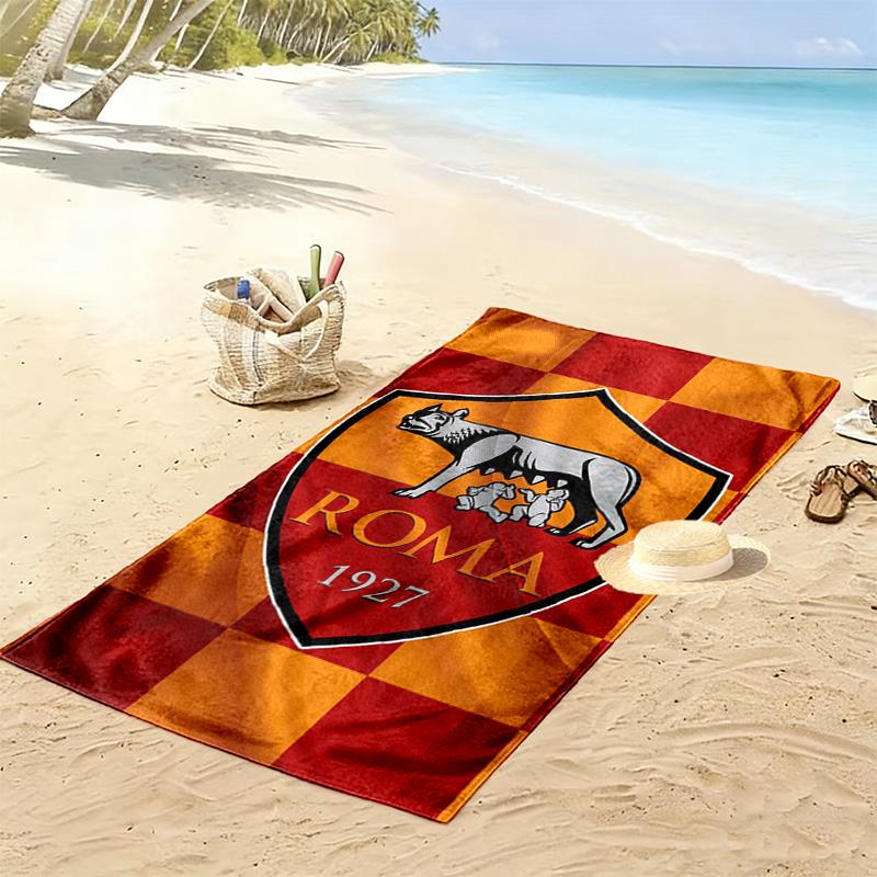 A.S Roma Print Beach Towel, Large Soft Quick Dry Towel for Beach Camping Swimming