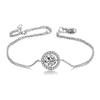 Round Cut Cubic Zirconia Bracelet For Women Rose Gold Color Hand Chain Jewelry H165
